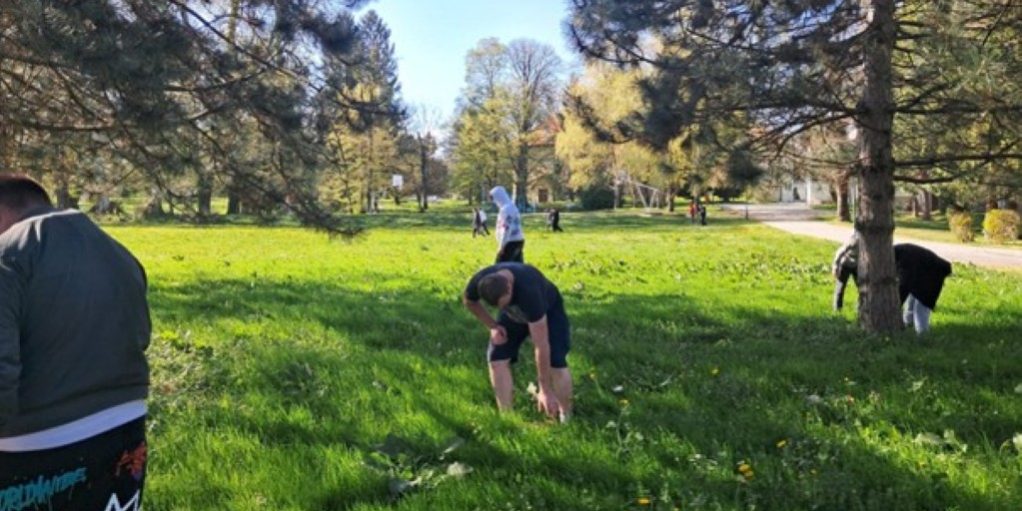 Radna akcija - sakupljanje granja po parku COO Lug